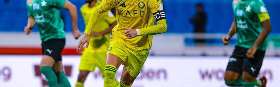 5-0！利雅得胜利获11连胜，2分优势领跑，41岁C罗传射+斩第965球